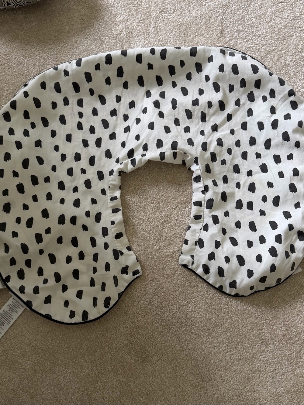Pottery Barn Kids Black and White Spot Nursing Pillow Cover